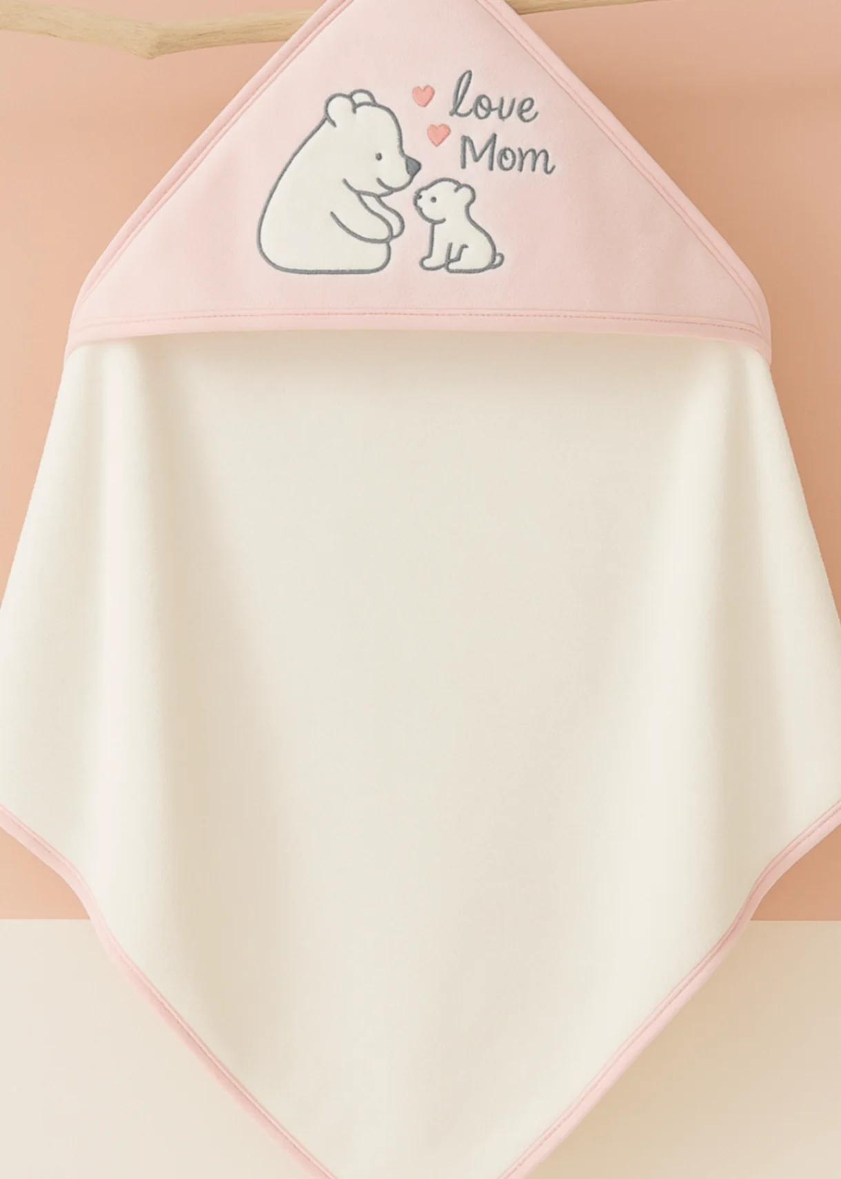 Cotton Terry Baby Hooded Towel (Made in Thailand)
