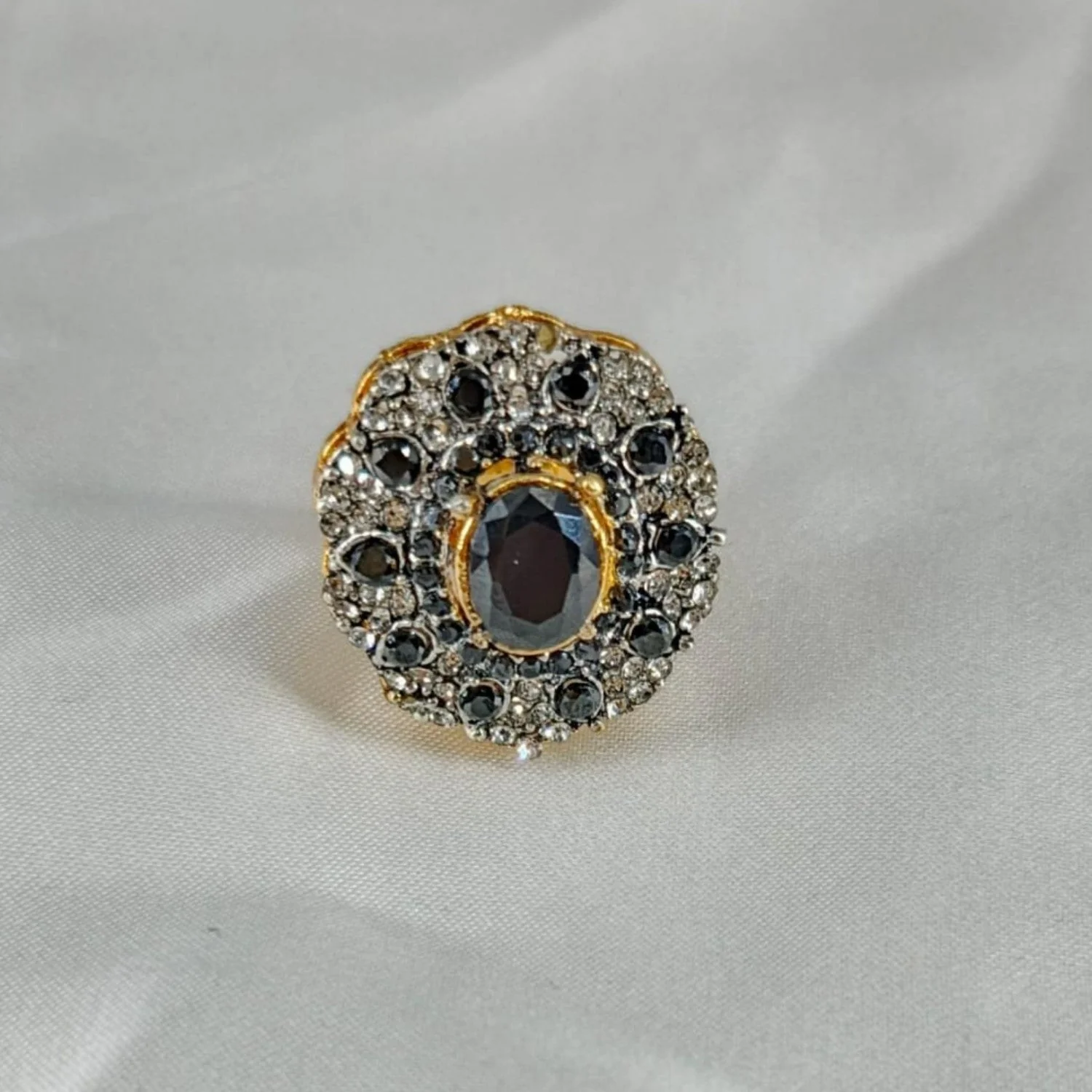 Chic by Gems| Gothic bead cover ring