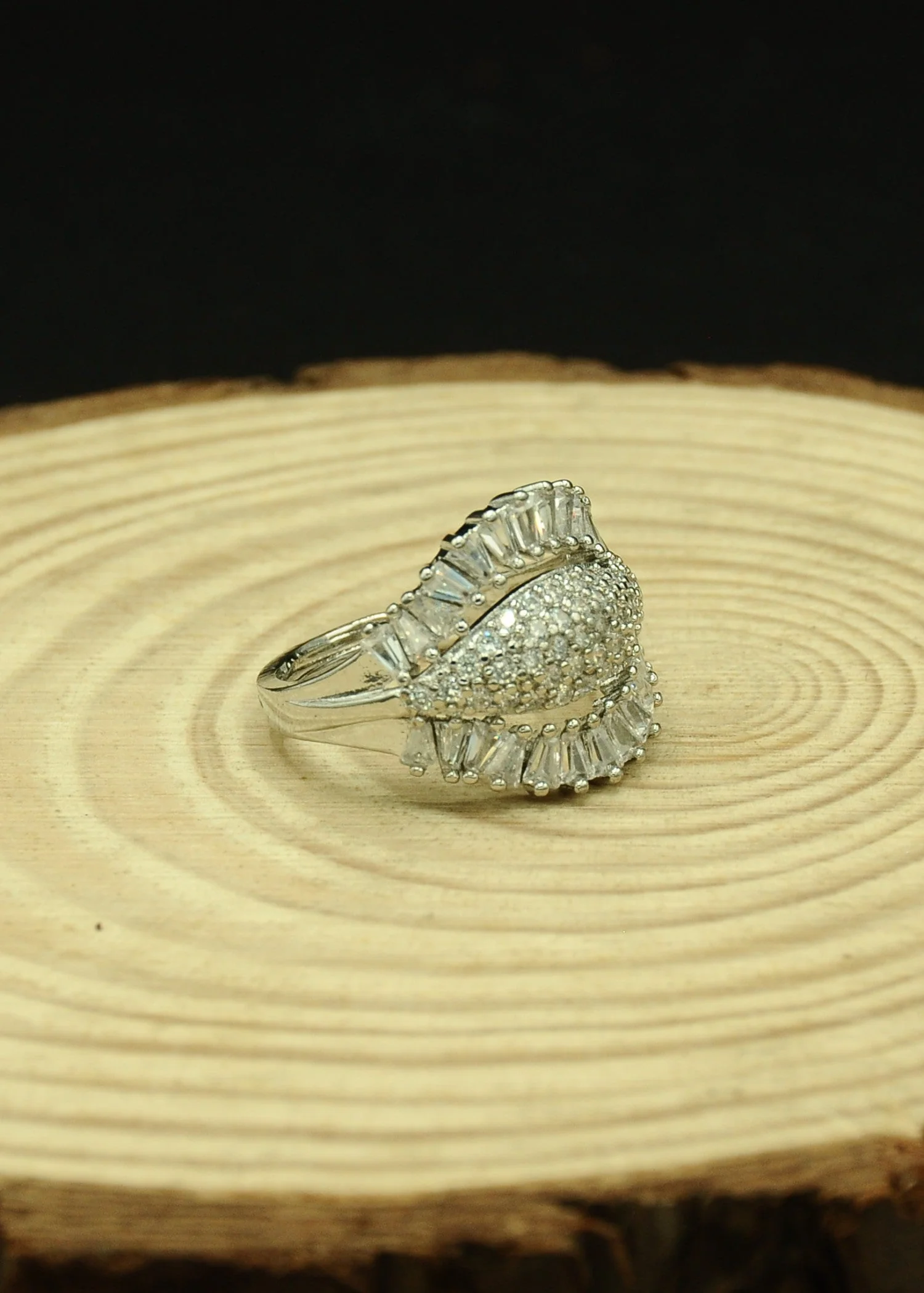 Mr.RJ |Silver Stone Silver Coated Rings 3 Mr.RJ |Silver Stone Silver Coated Rings