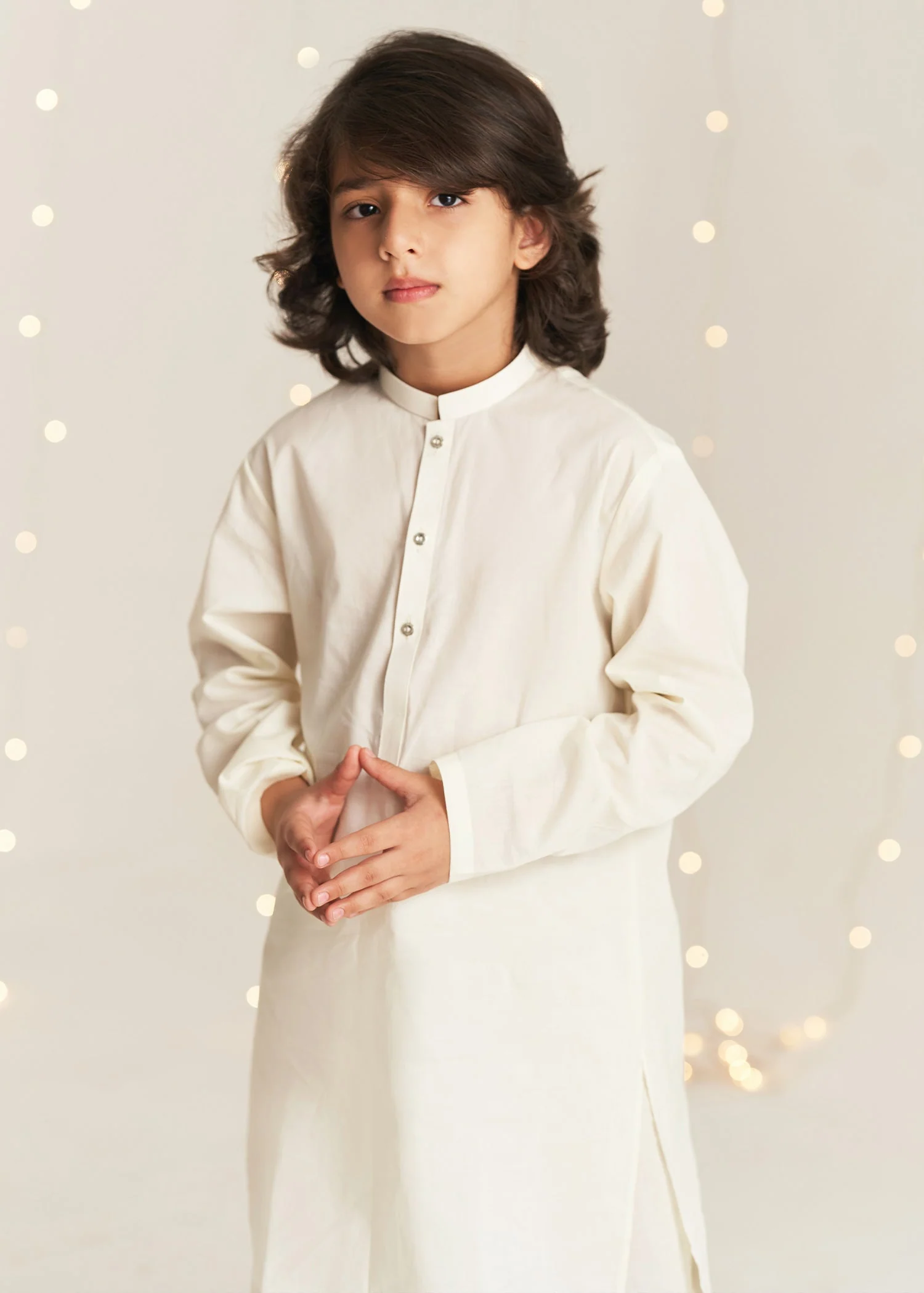 Cream Kurta Trouser