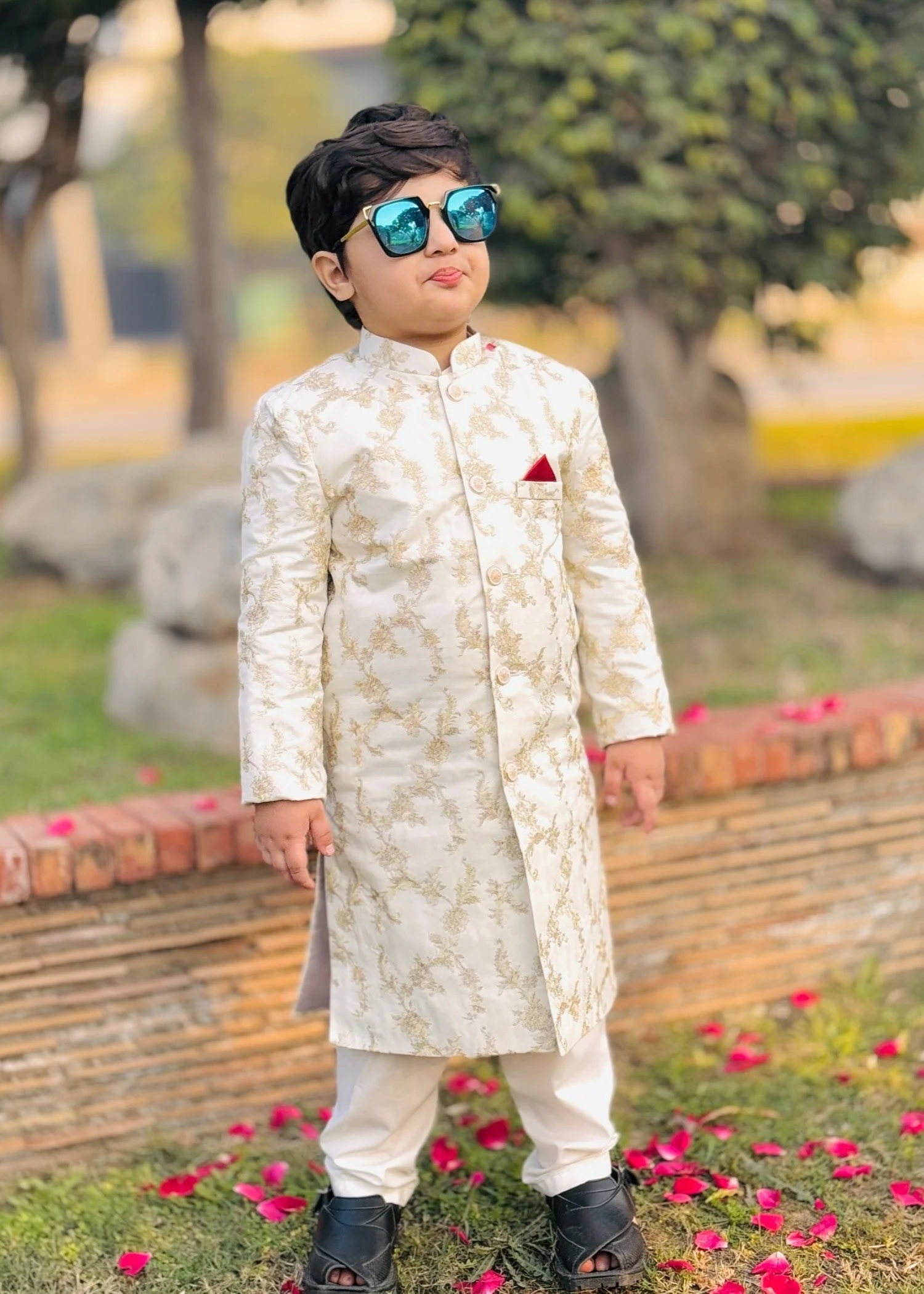 Golden Mysore Sequence Sherwani - S10