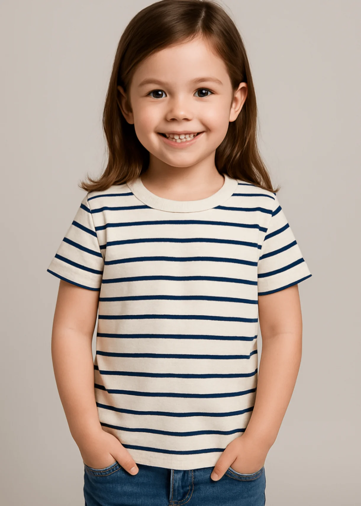 Striped short-sleeved t-shirt - Kids | BouncyBears Pakistan GTS52502