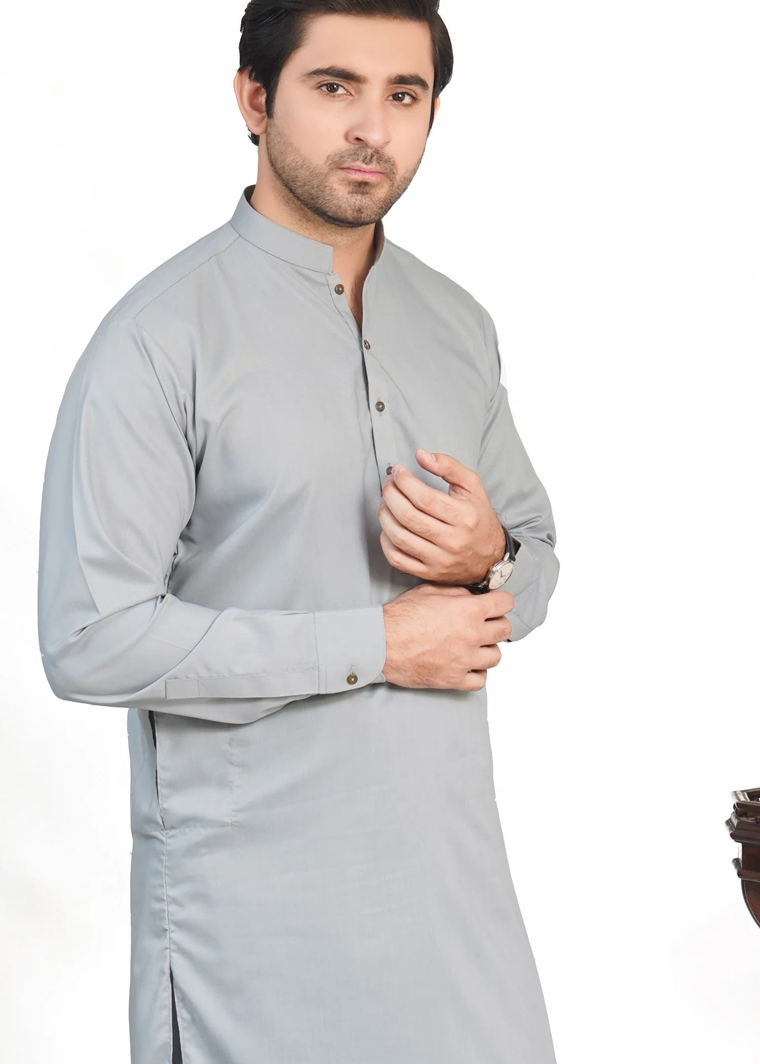 KURTA SHALWAR Ash Grey 4 KURTA SHALWAR Ash Grey