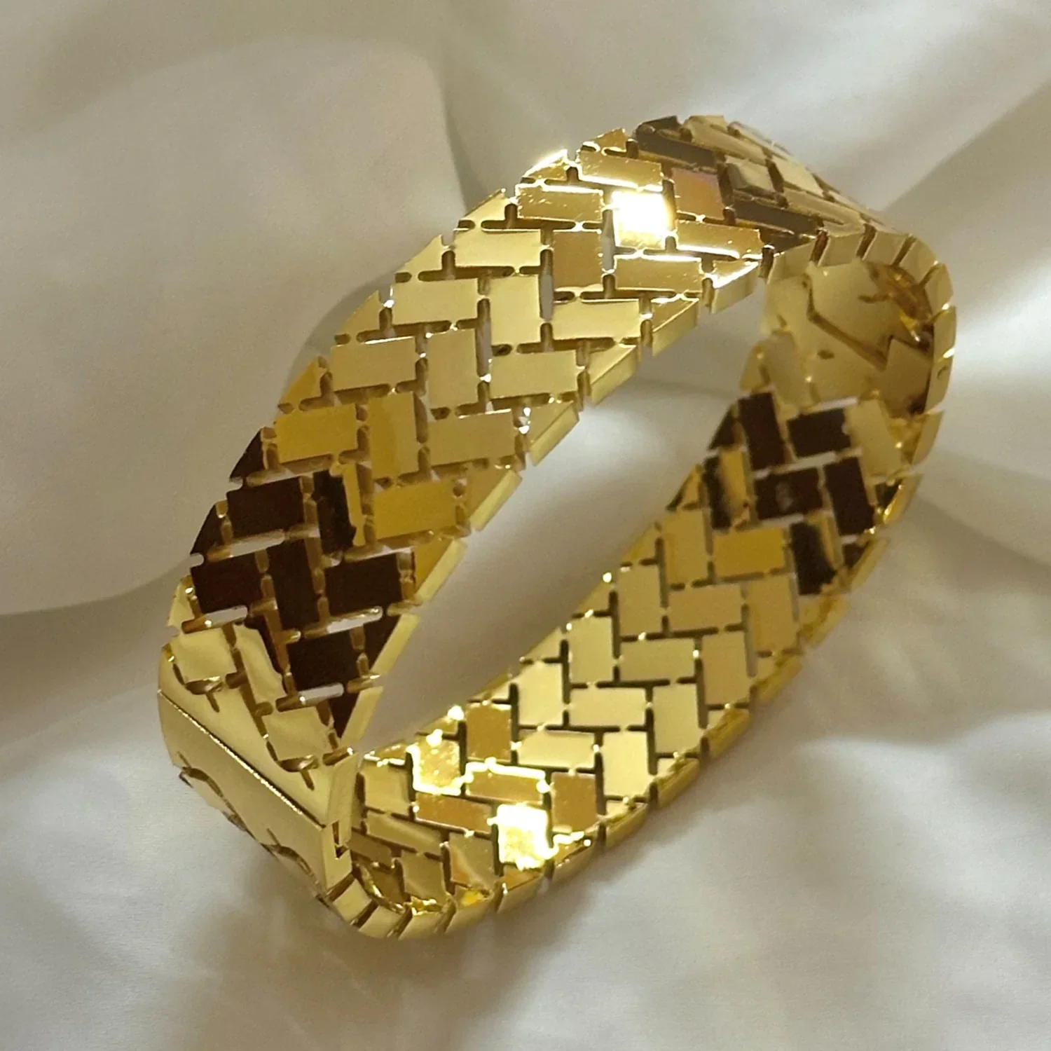 Gilded | Rectangle Matrix Bracelet GB33