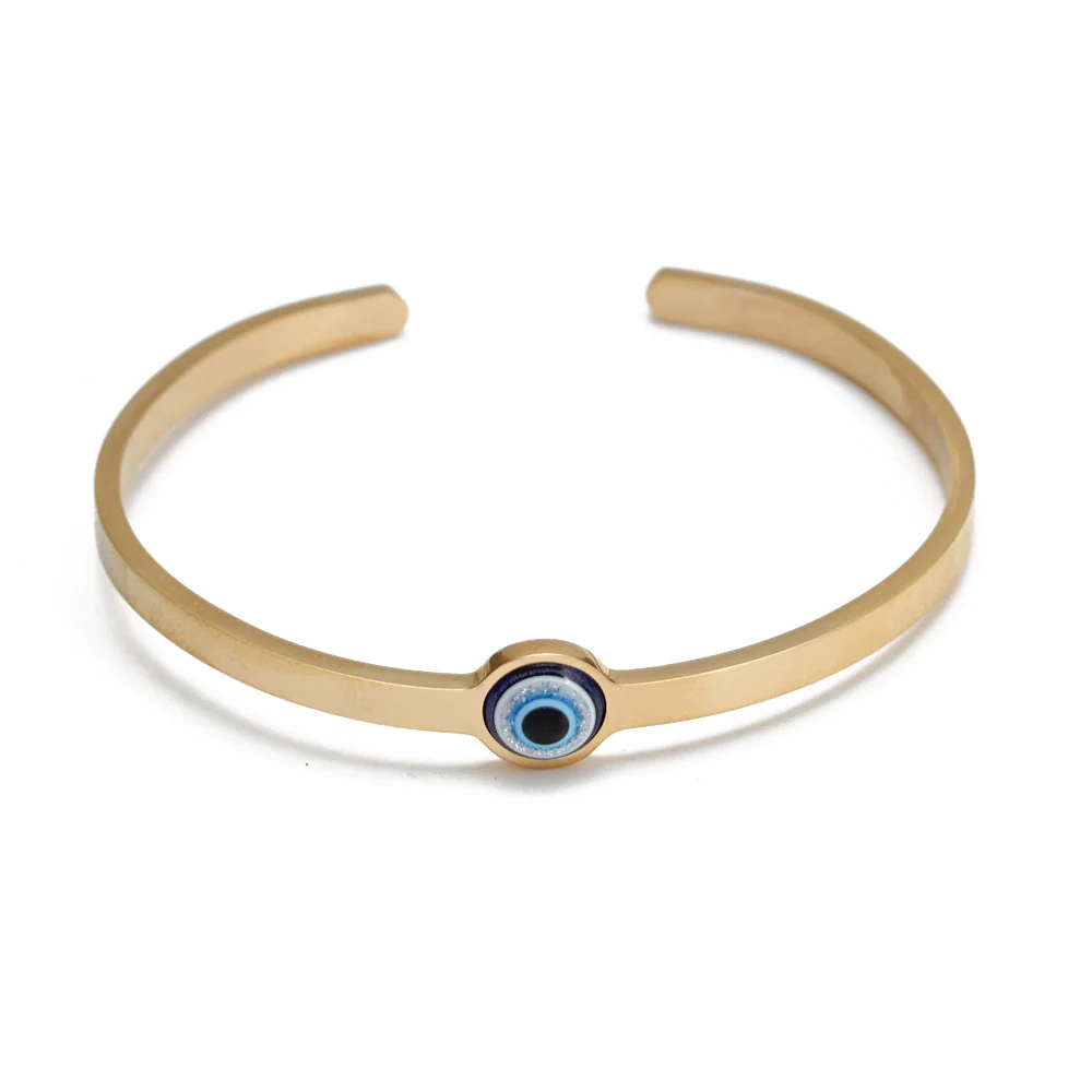 Sleek Turkish Eye Bangle-Waterproof & Resizable.