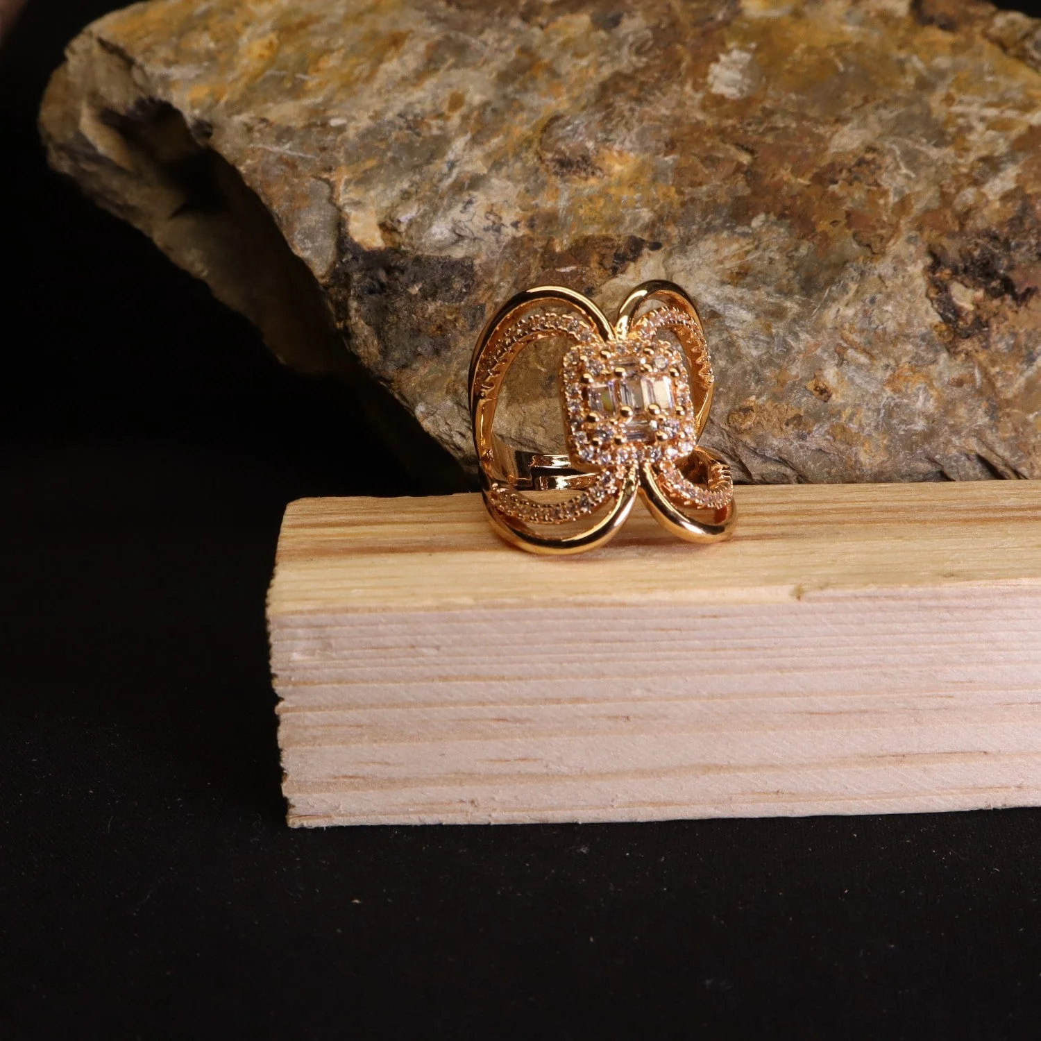 Mr.RJ| golden gold plated rings