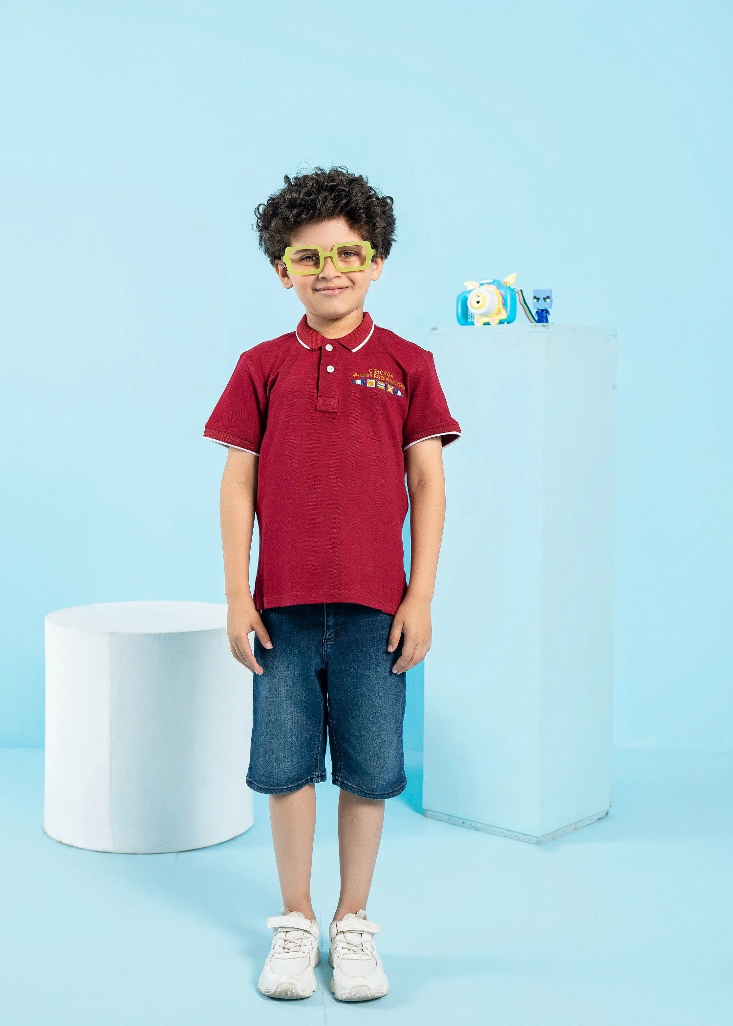 boy t shirt ( polo)- maroon