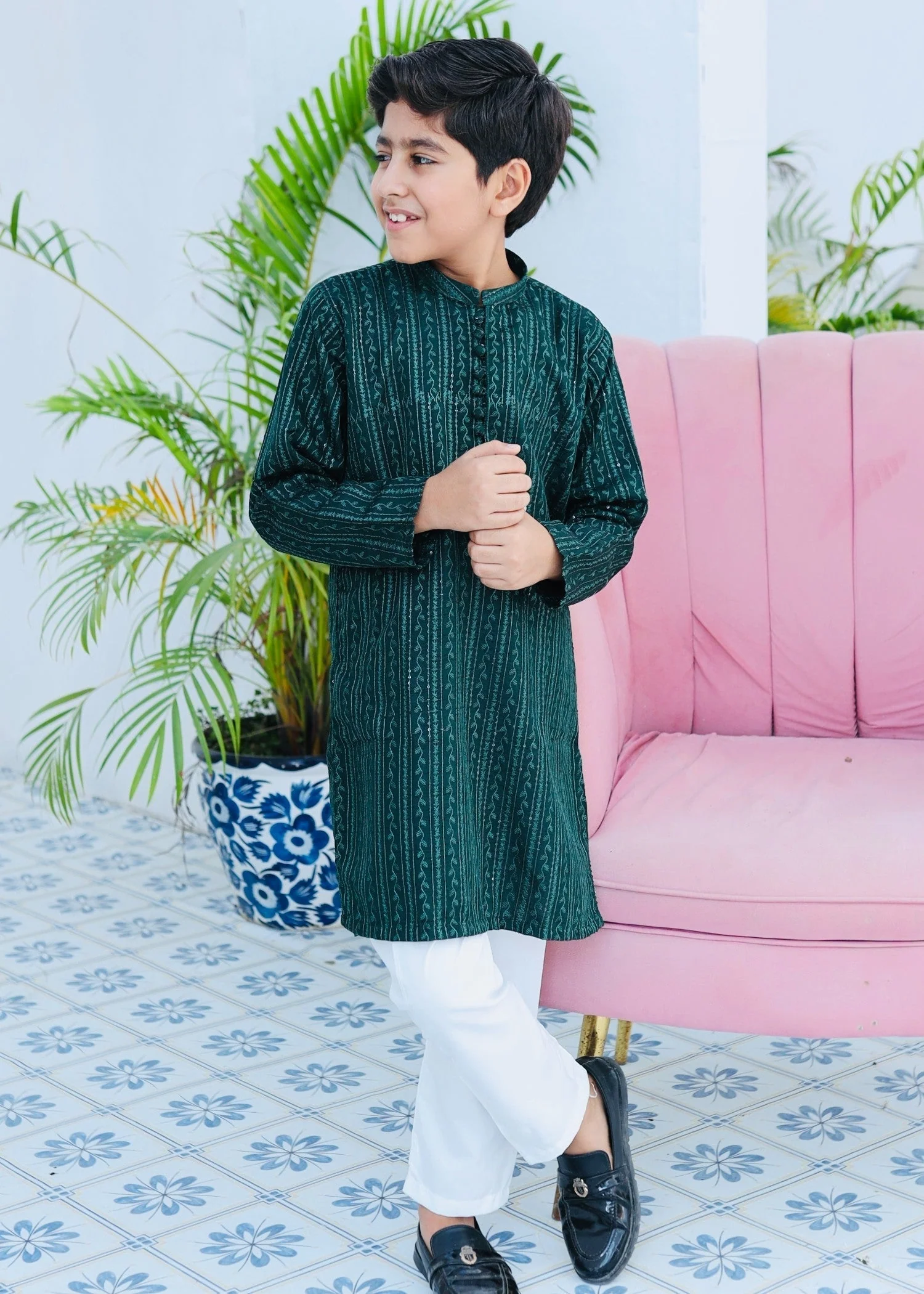 Hunter Green Kurta Trouser KT 124