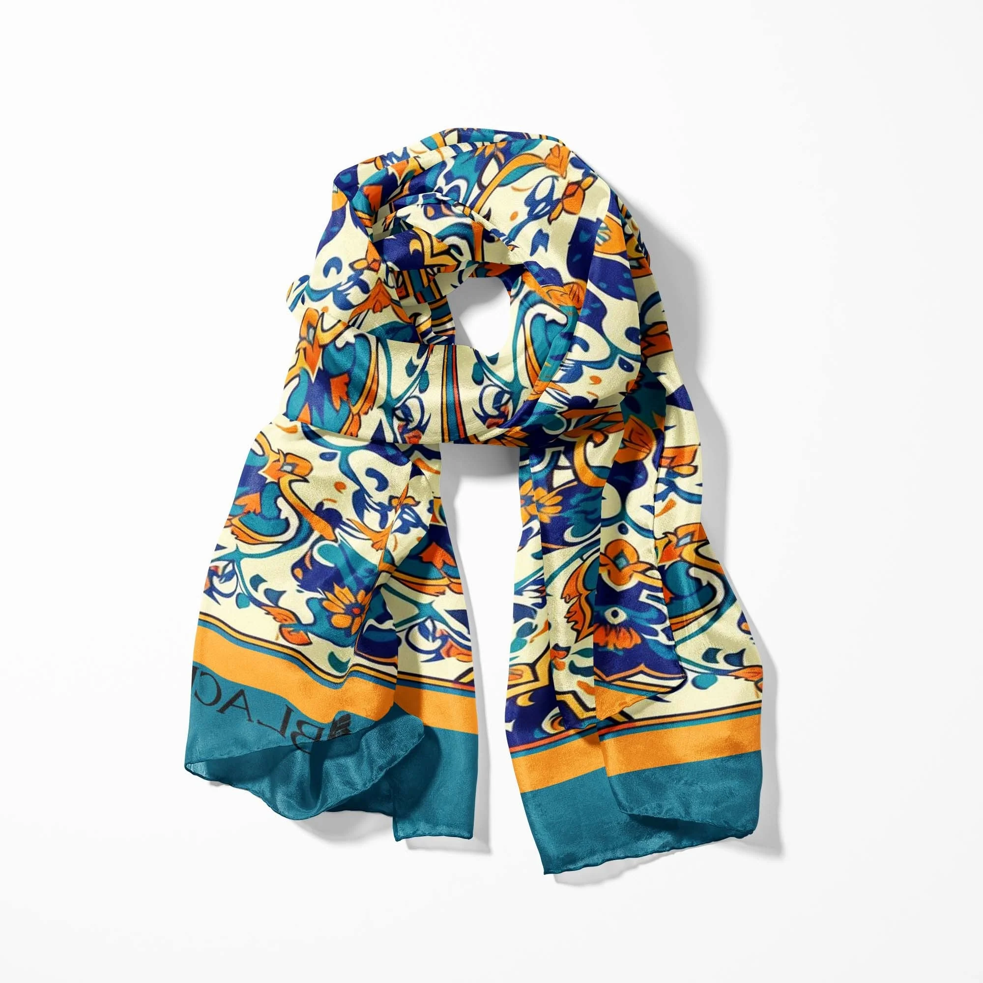 BLACK WOLF - ARABESQUE VINTAGE ELEGANT MEN SCARF